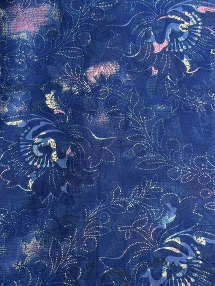 Neelambari · Midnight Indigo Floral Cotton