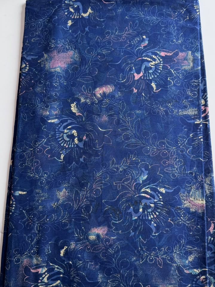 Neelambari · Midnight Indigo Floral Cotton