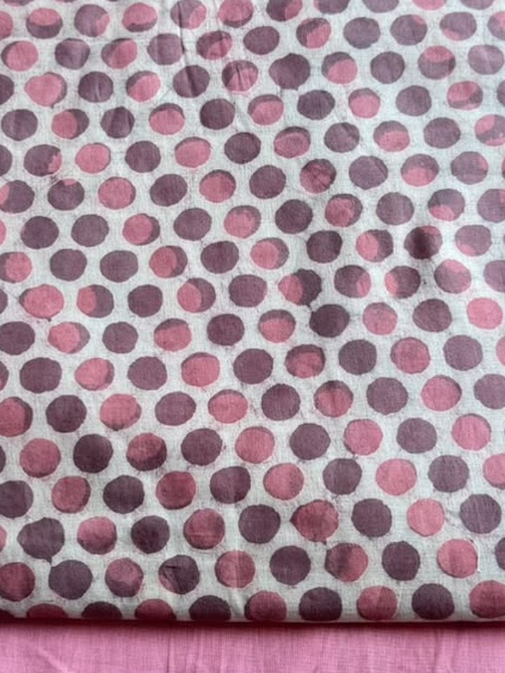 Gudiya · Pink Polka Dot Suit Set