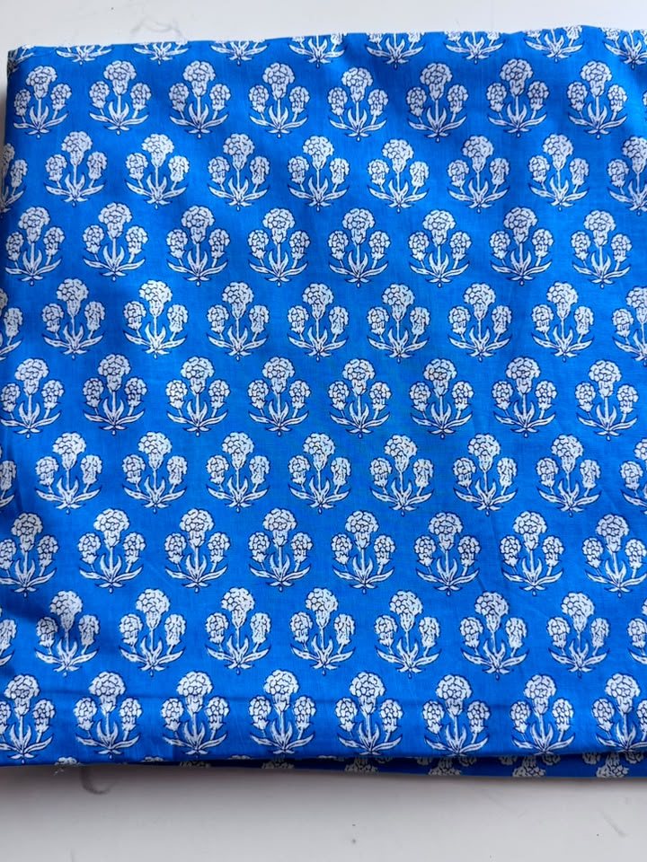 Nilofar · Royal Blue Buti Cotton