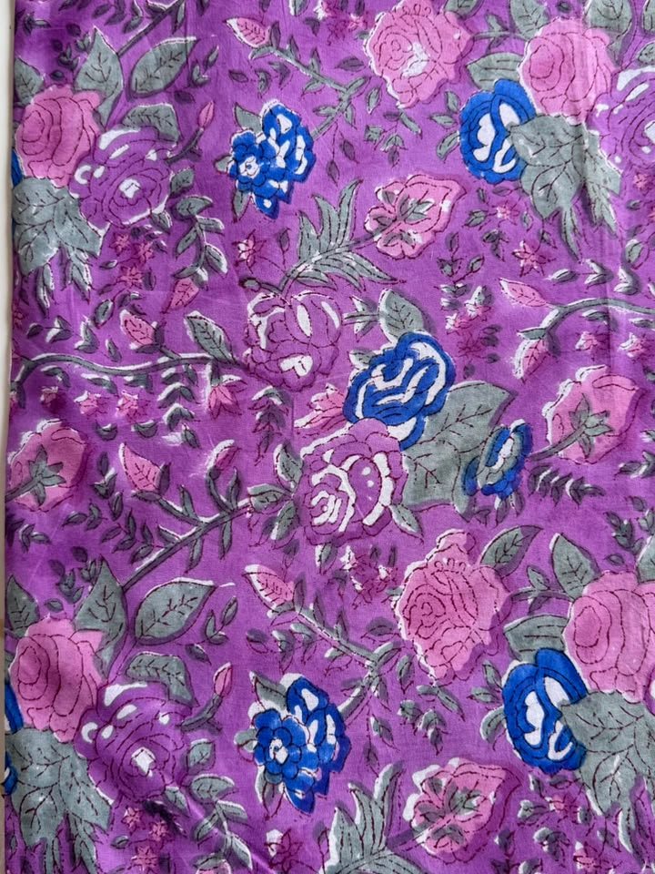 Jamuni · Lilac Rose Garden Cotton