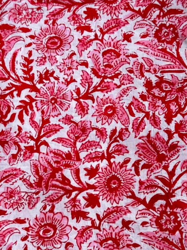 Sanganeri Laal · Red Sanganeri Jaal Cotton