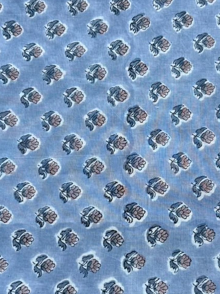 Megh · Powder Blue Buti Cotton