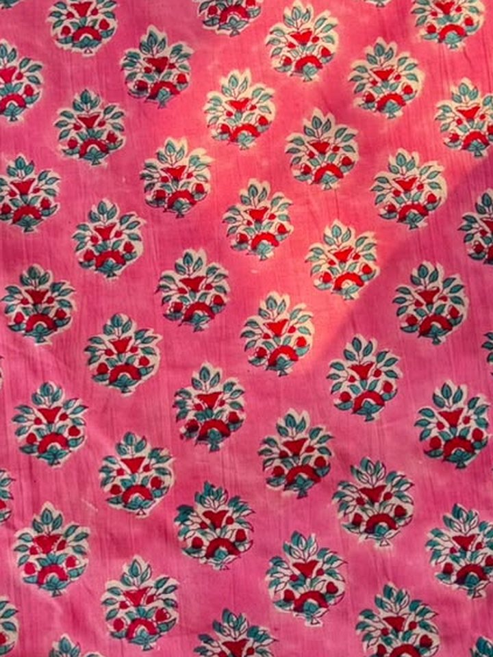 Anaar · Coral Floral Buti Cotton