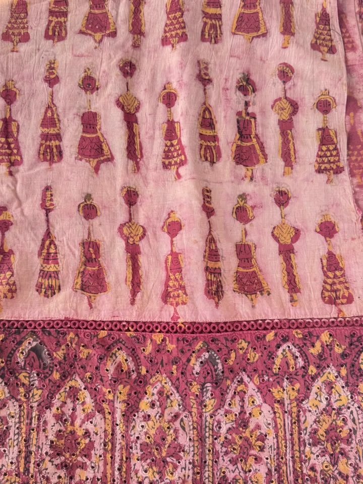 Latkan · Blush Tassel Print Cotton