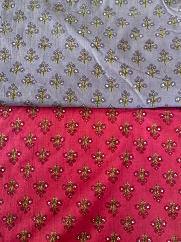 Bahaar · Lavender & Coral Buti Suit Set