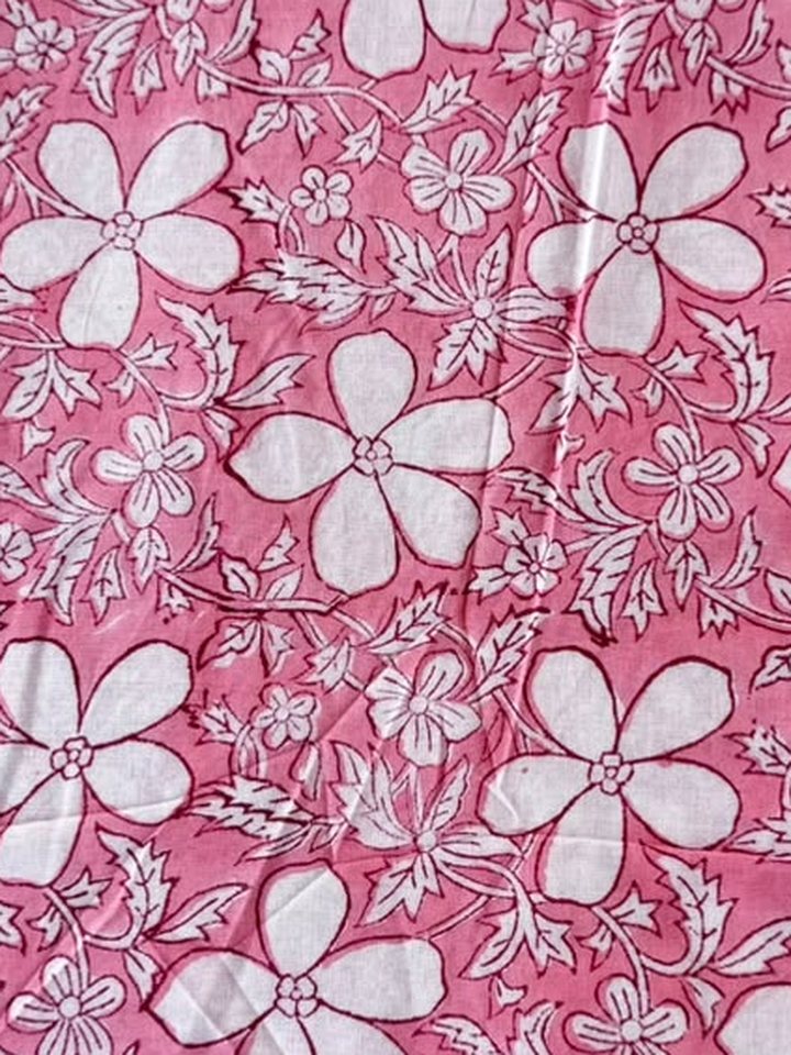 Chameli · Pink Jasmine Floral Cotton