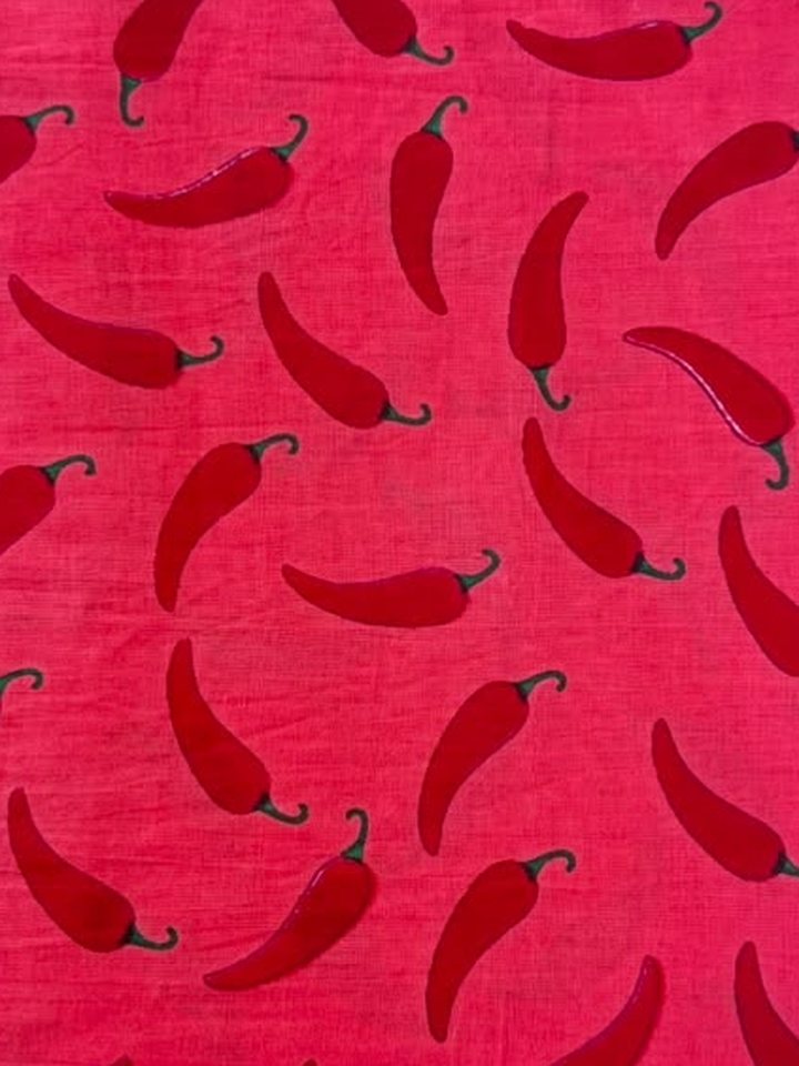 Mirchi · Pink Chilli Print Cotton