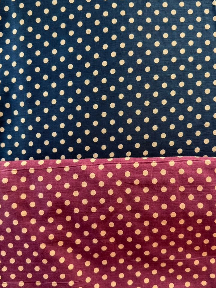 Bindiya · Navy & Maroon Polka Suit Set