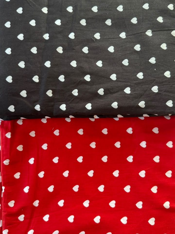 Paan · Black & Red Heart Buti Suit Set