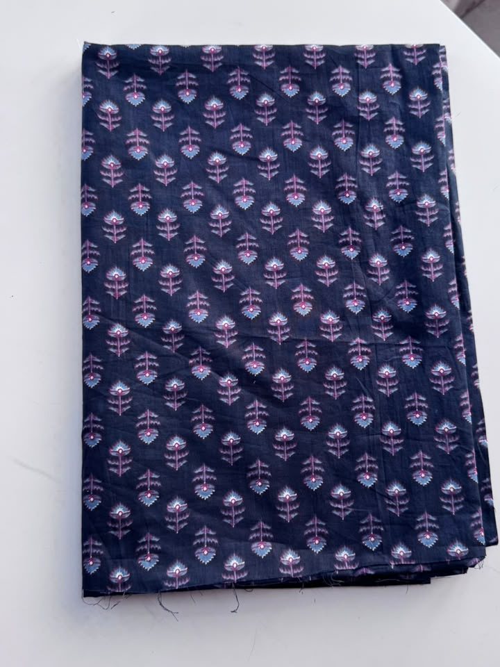 Shehzadi · Navy Buti Cotton