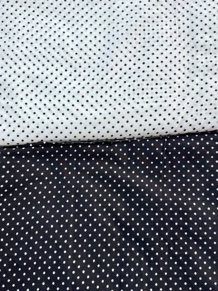 Taare · Monochrome Pin Dot Suit Set