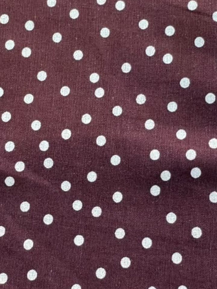 Kathai · Maroon Polka Cotton
