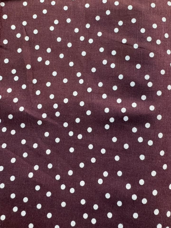 Kathai · Maroon Polka Cotton